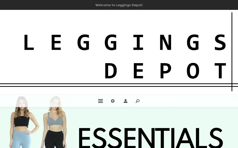 Screenshot of leggingsdepot.com