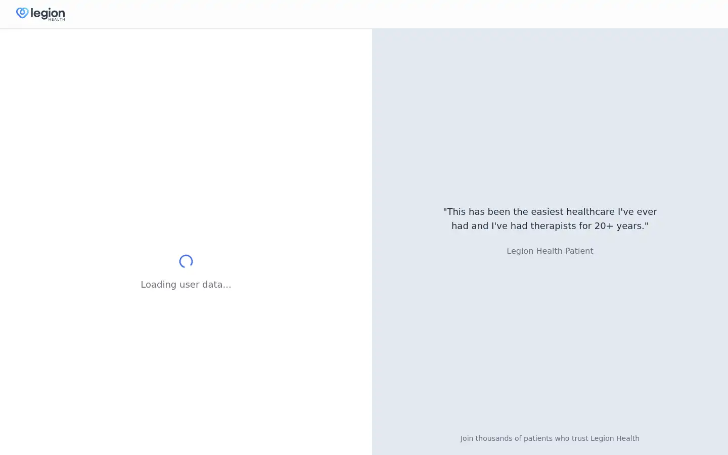 Screenshot of legionhealth.com