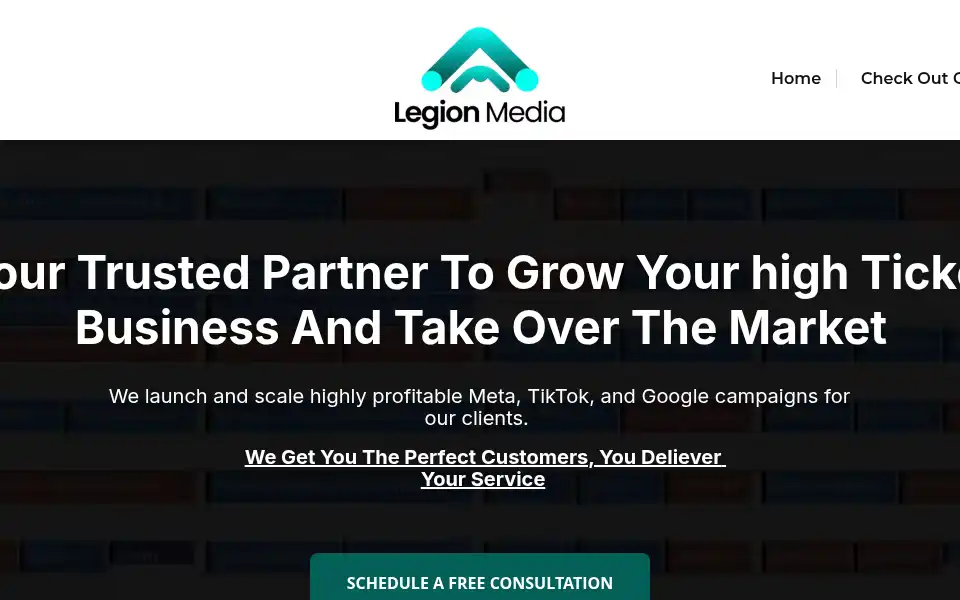 Screenshot of legionmedia.co