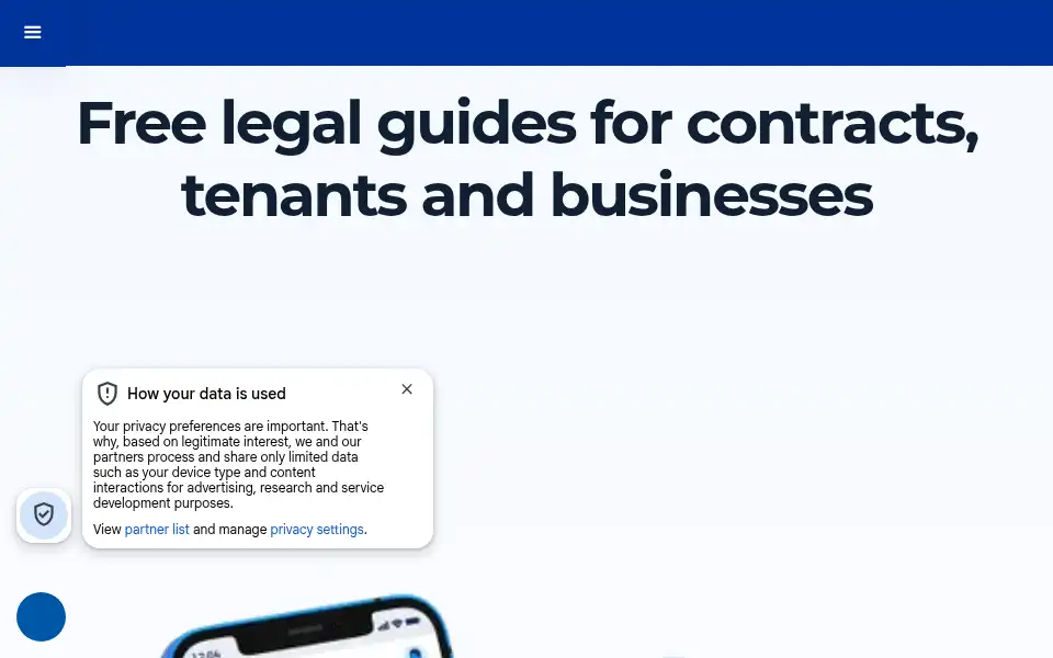 Screenshot of legislate.tech