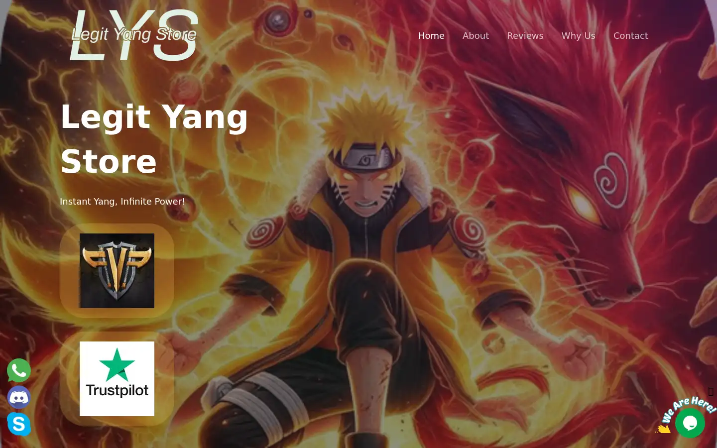 Screenshot of legityangstore.com