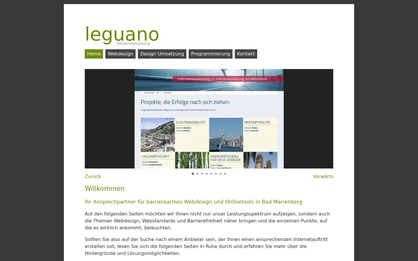 Screenshot of leguano.de