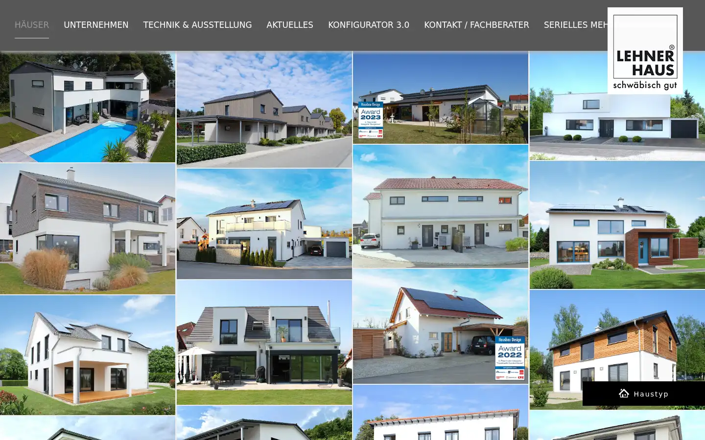 Screenshot of lehner-haus.de