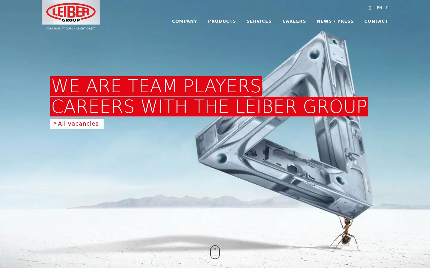 Screenshot of leiber.com