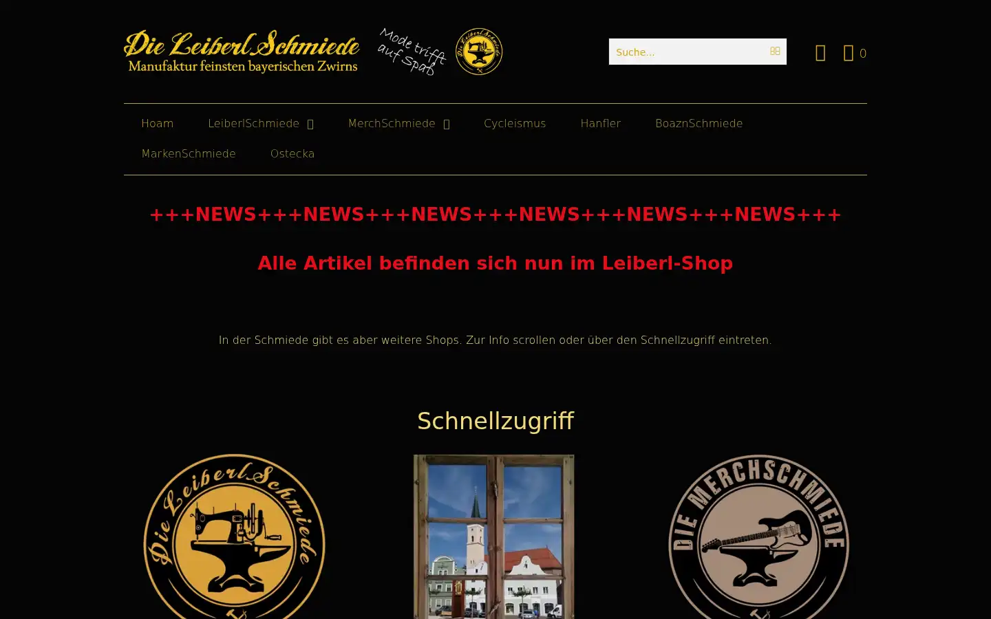 Screenshot of leiberlschmiede.de