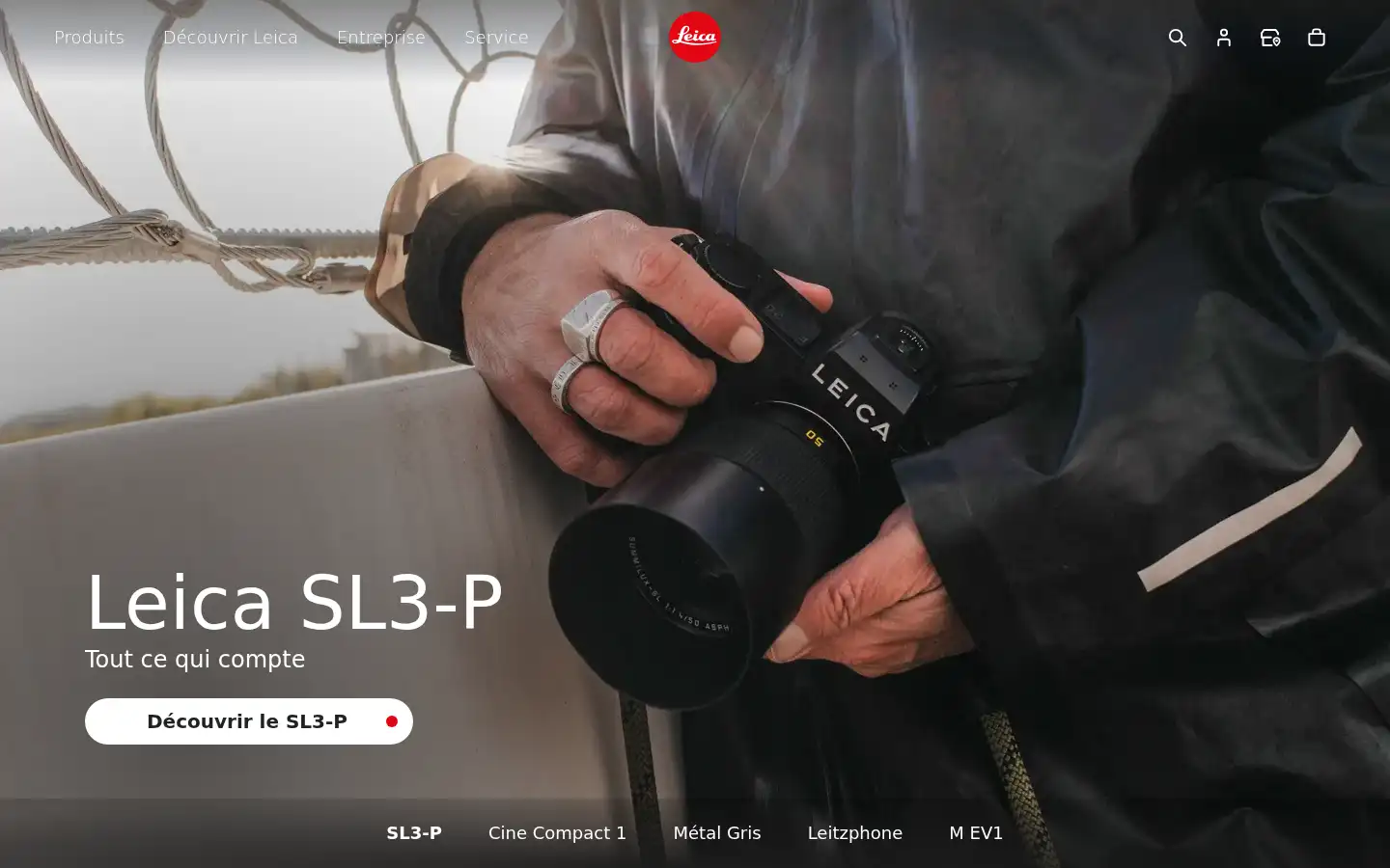 Screenshot of leica-camera.com