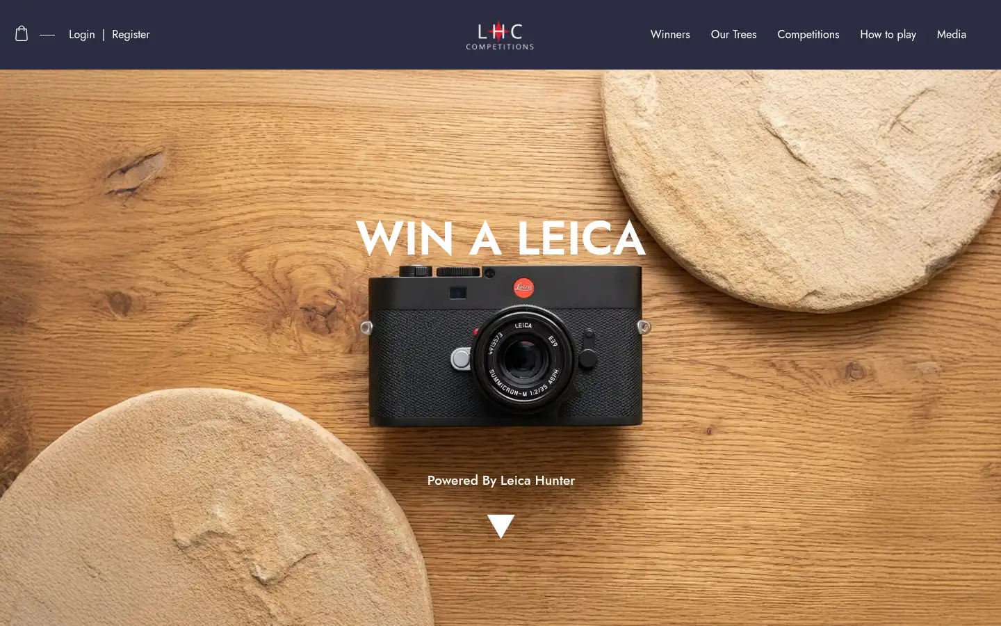Screenshot of leicahuntercompetitions.com