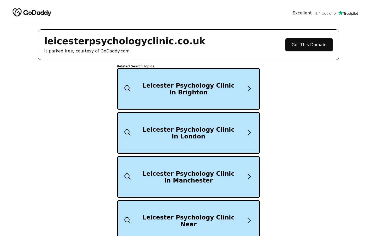 Screenshot of leicesterpsychologyclinic.co.uk