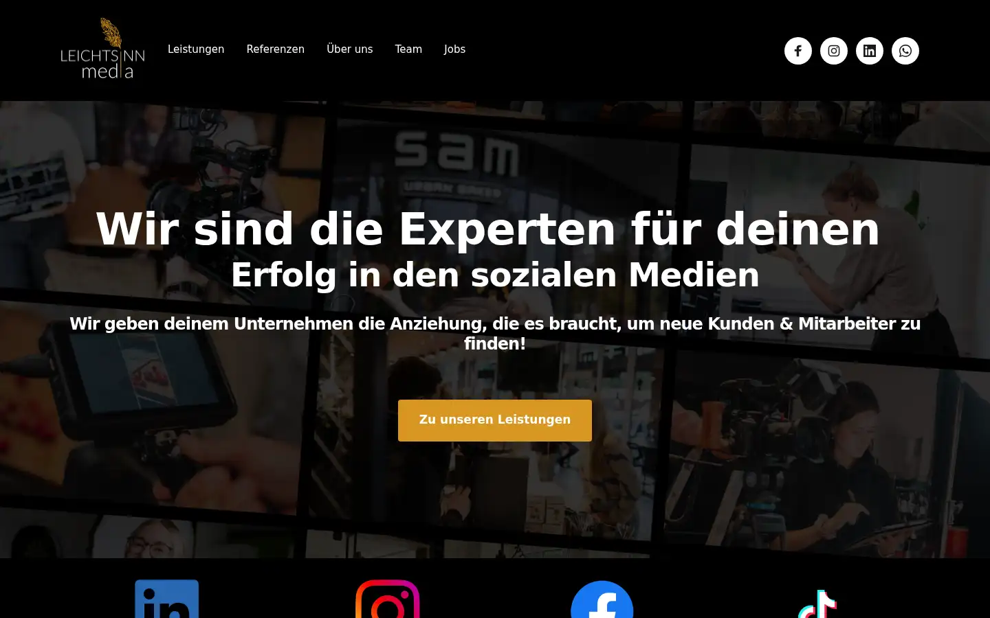 Screenshot of leichtsinn-media.de