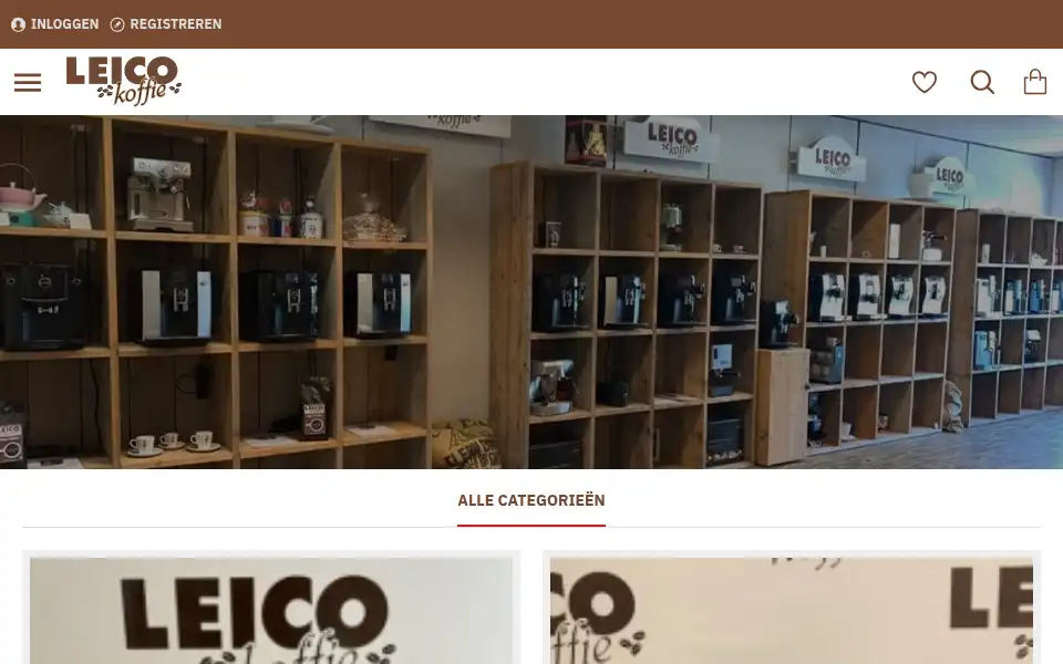 Screenshot of leico.nl