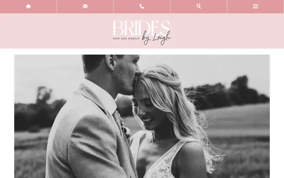 Screenshot of leighirvingmakeup.co.uk