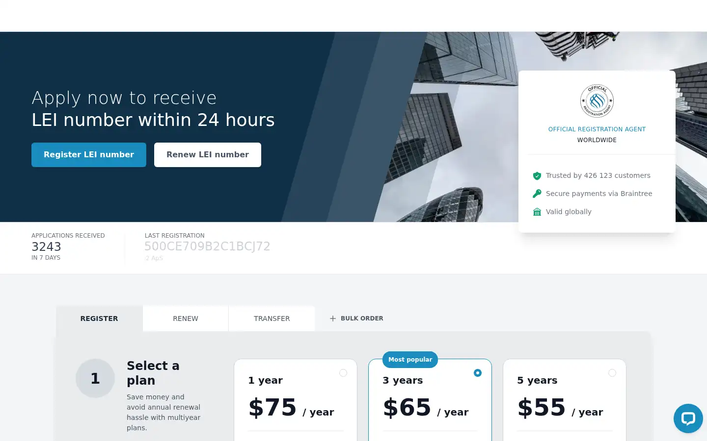 Screenshot of leinumber.com