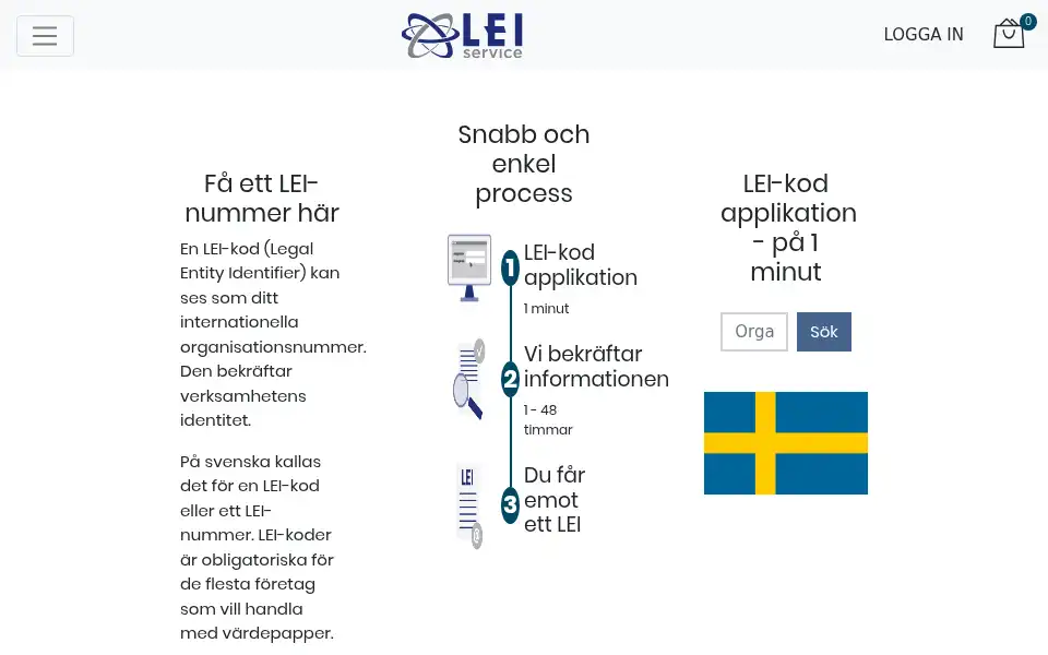 Screenshot of leiservice.se