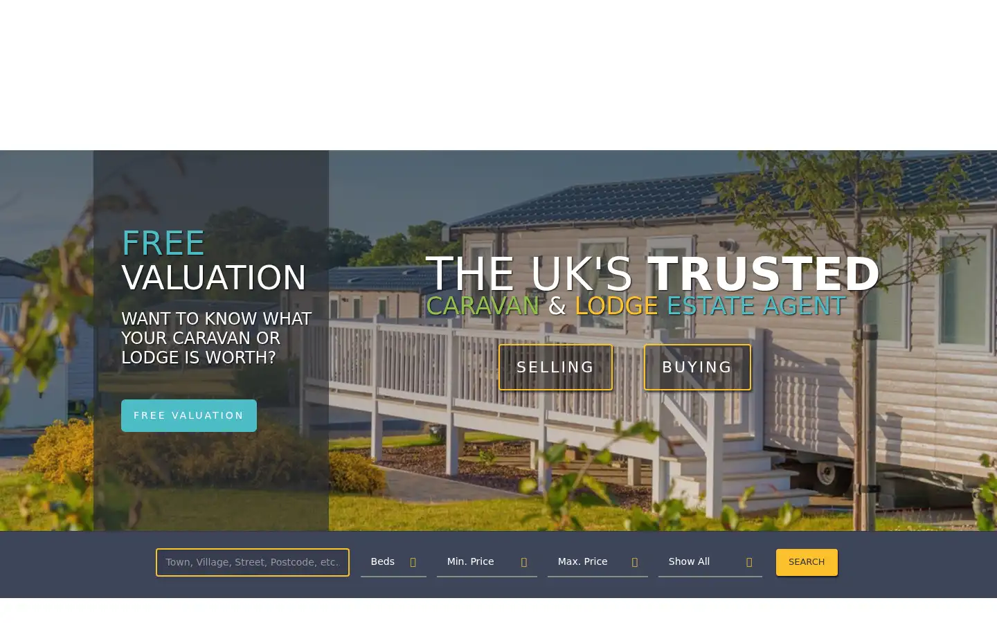Screenshot of leisureestateagents.co.uk