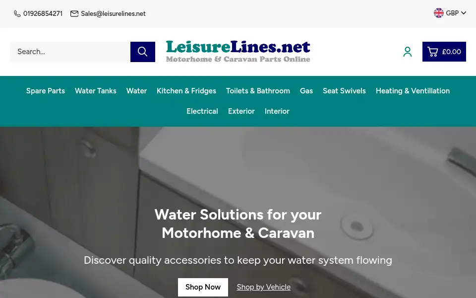 Screenshot of leisurelines.net