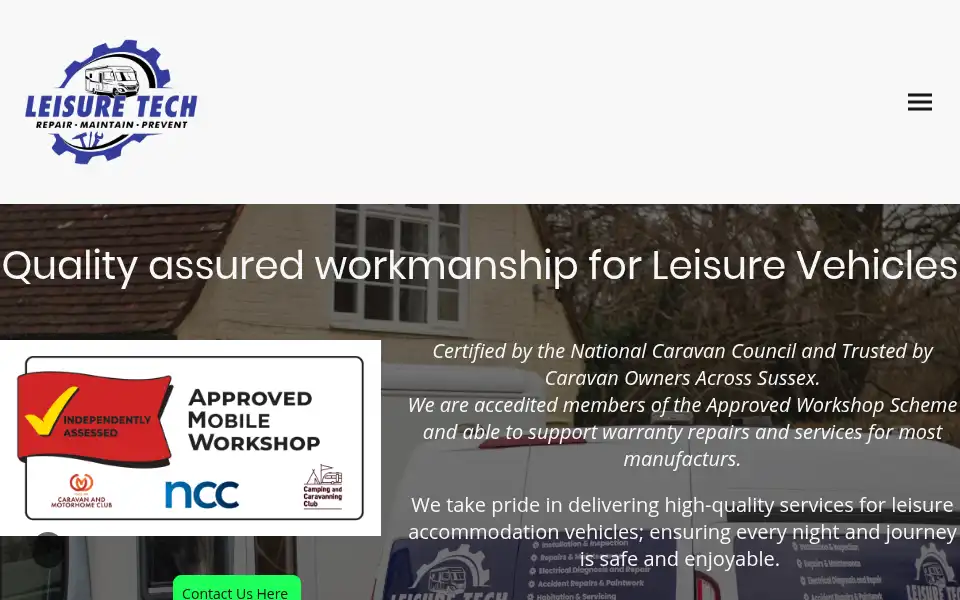Screenshot of leisuretechsussex.co.uk