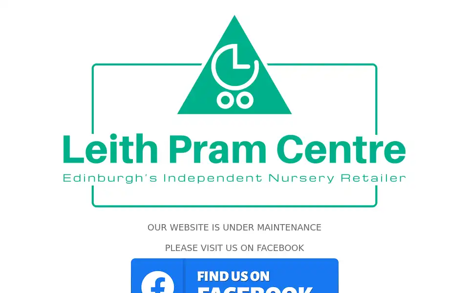 Screenshot of leithpramcentre.co.uk