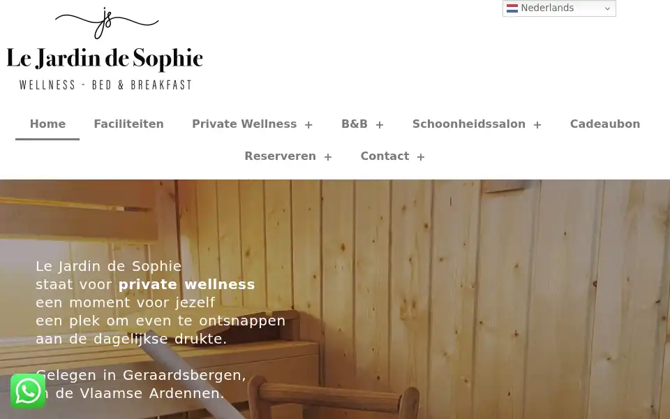 Screenshot of lejardindesophie.be