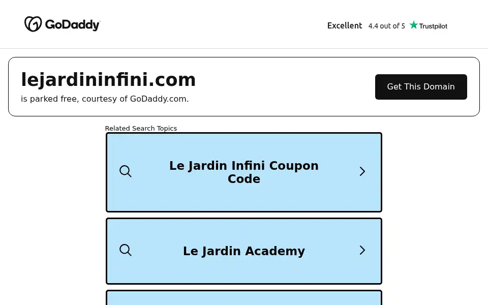 Screenshot of lejardininfini.com
