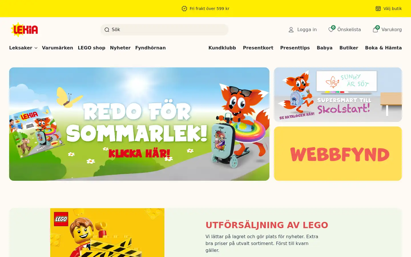 Screenshot of lekia.se
