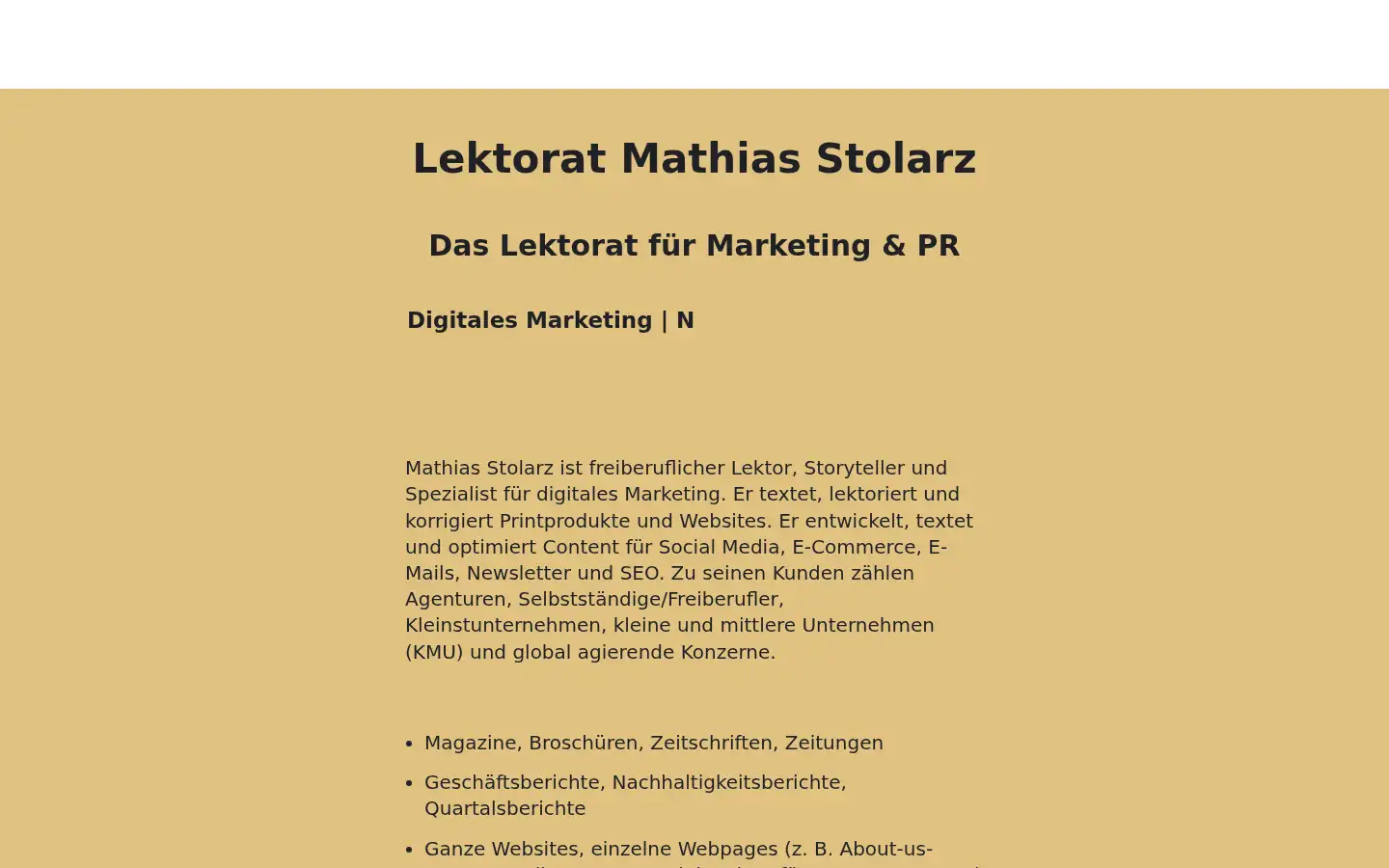 Screenshot of lektorat-stolarz.de