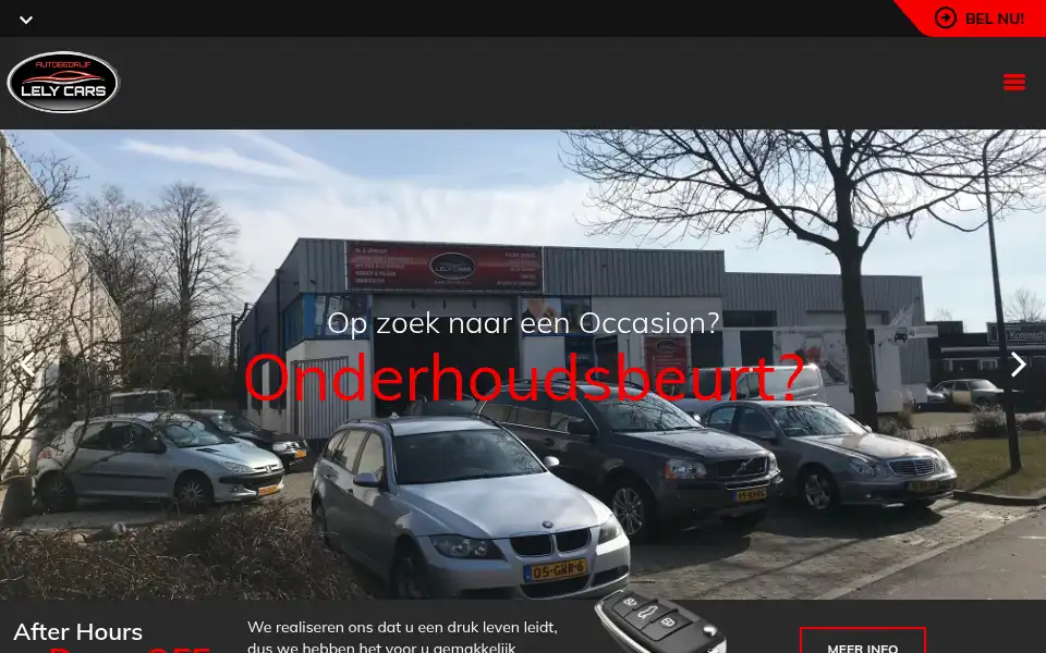 Screenshot of lelycars.nl