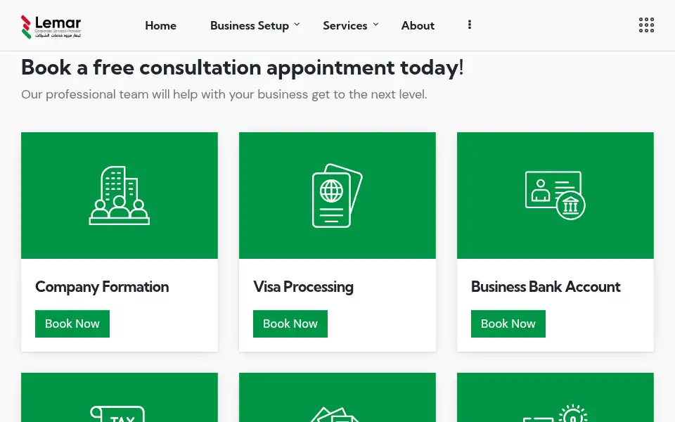 Screenshot of lemarcorporate.com