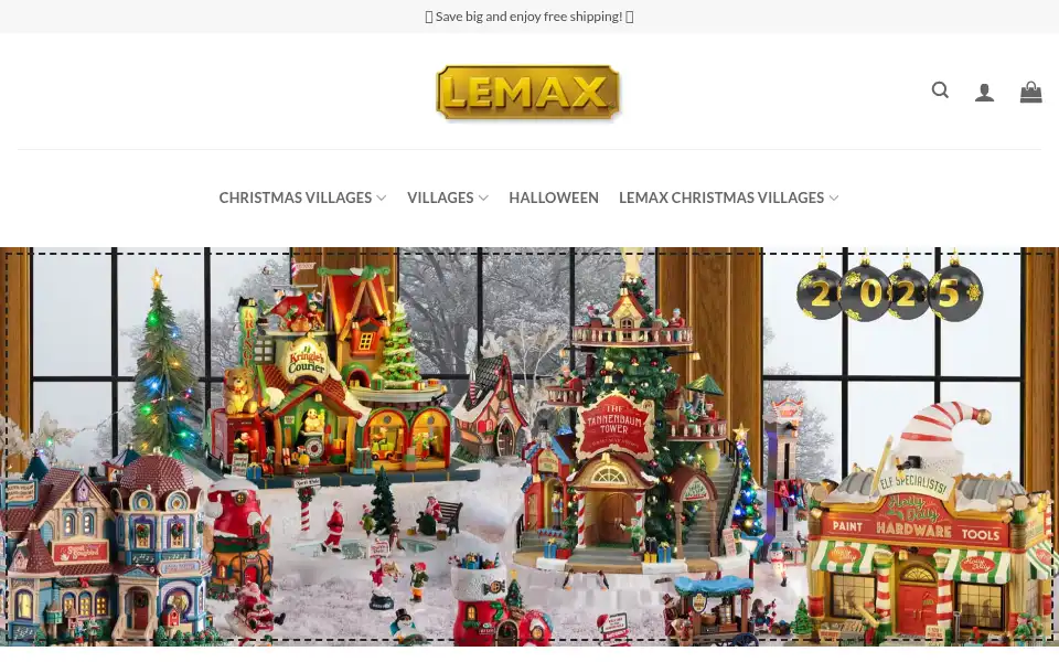 Screenshot of lemaxchristmas.com