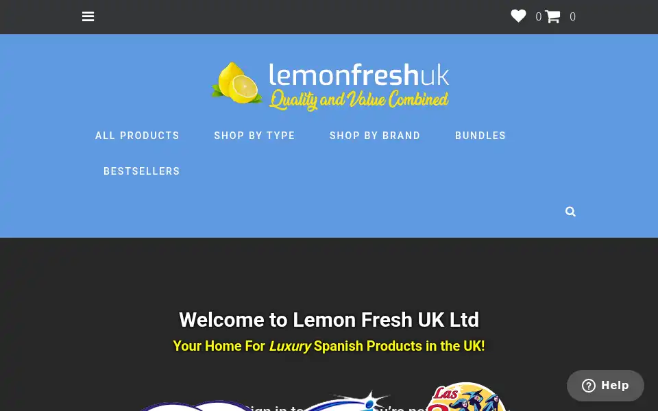 Screenshot of lemonfreshuk.com