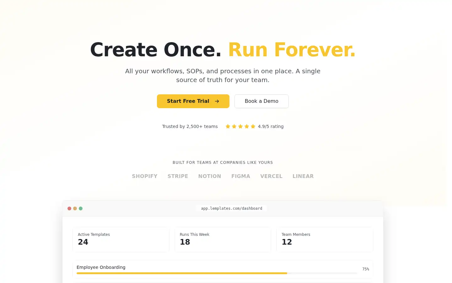 Screenshot of lemplates.com
