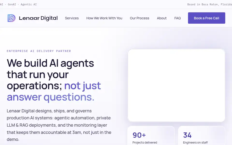 Screenshot of lenaardigital.com