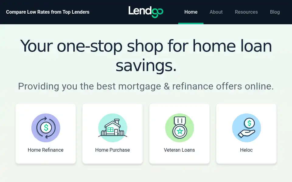 Screenshot of lendgo.com
