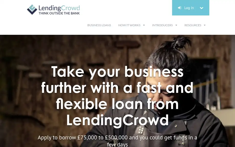 Screenshot of lendingcrowd.com
