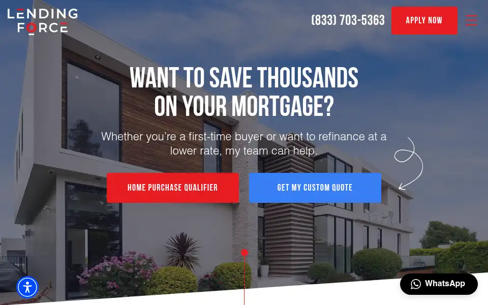 Screenshot of lendingfrc.com