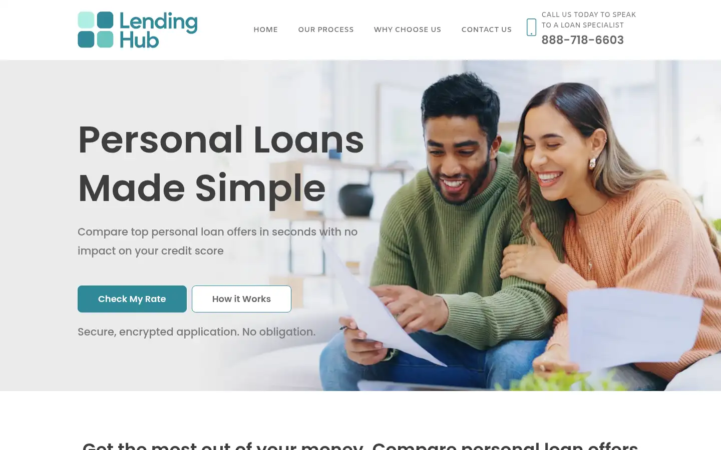 Screenshot of lendinghubnetwork.com