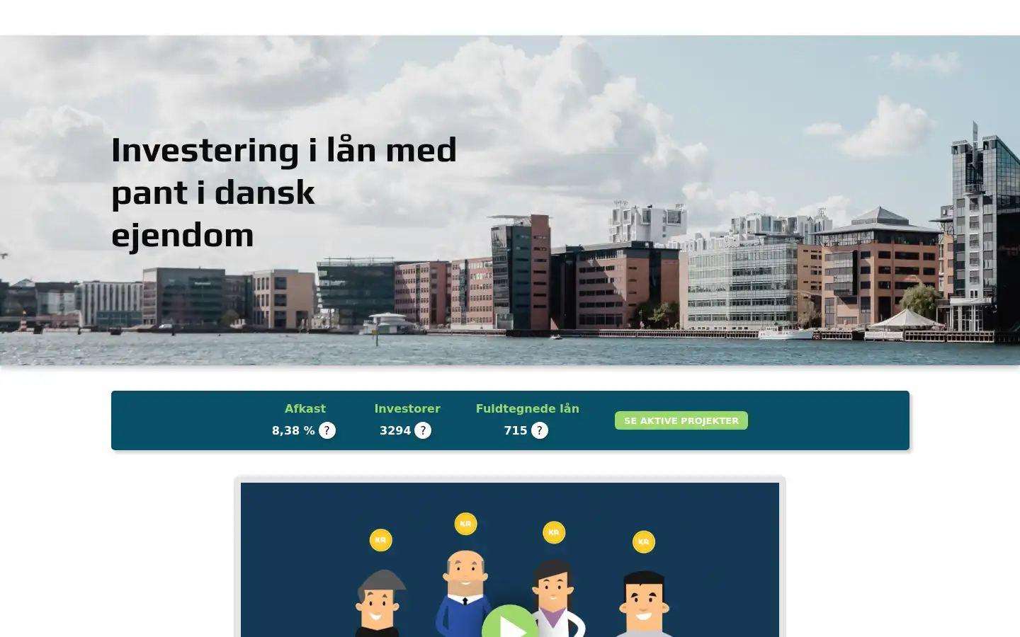 Screenshot of lendino.dk