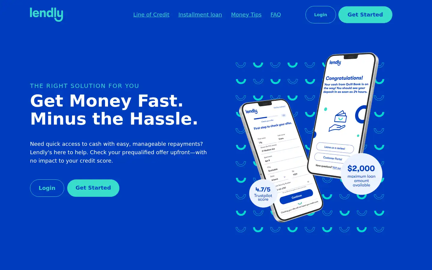 Screenshot of lendly.com