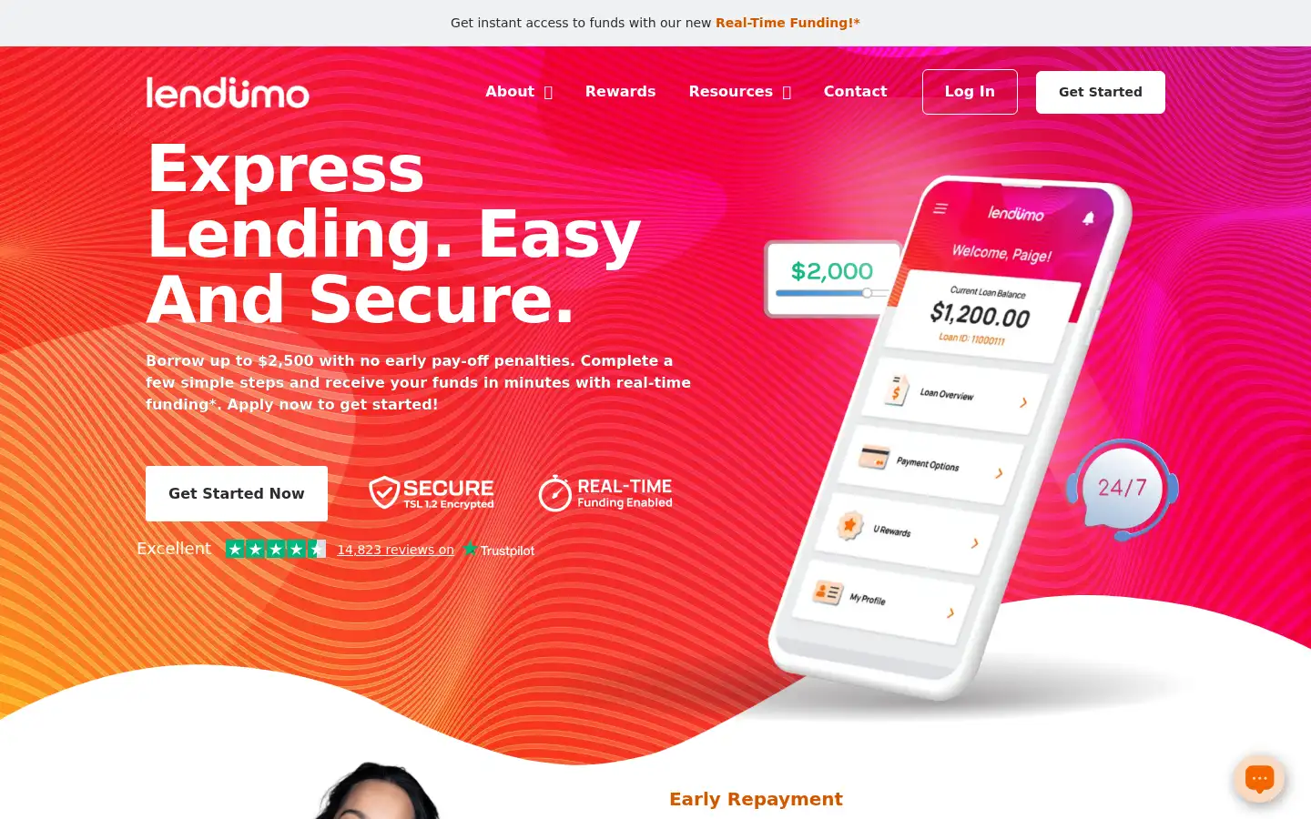 Screenshot of lendumo.com