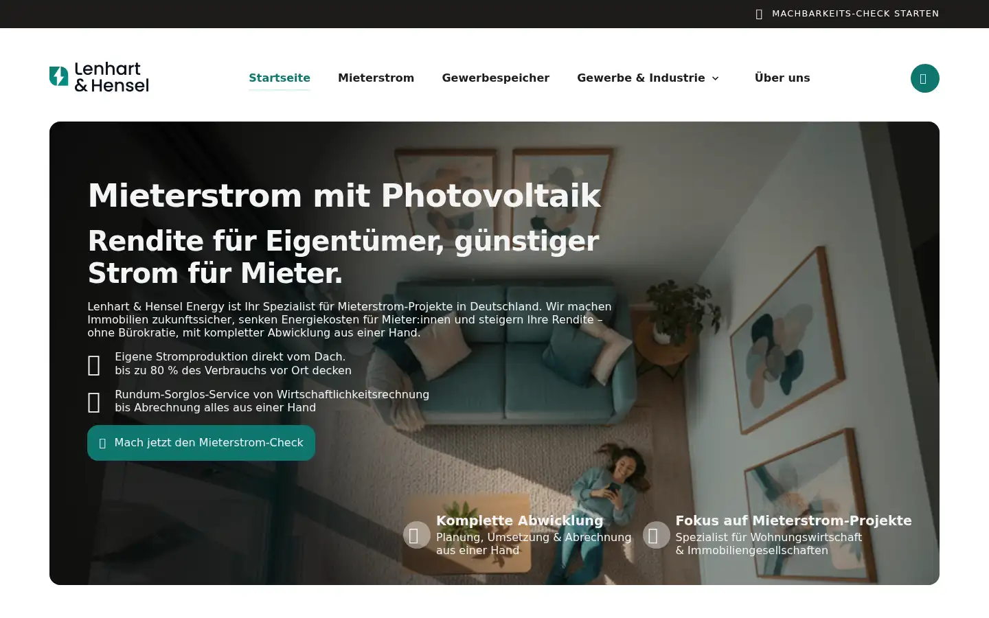 Screenshot of lenhartundhensel-energy.de