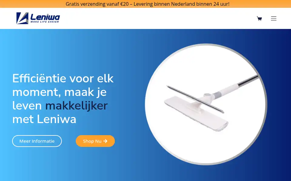 Screenshot of leniwa.nl
