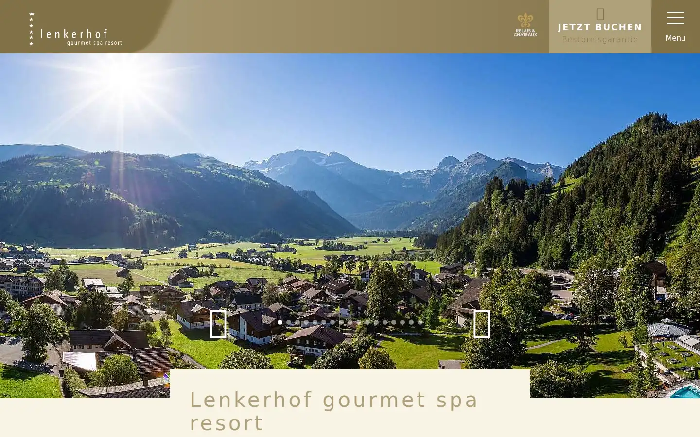 Screenshot of lenkerhof.ch