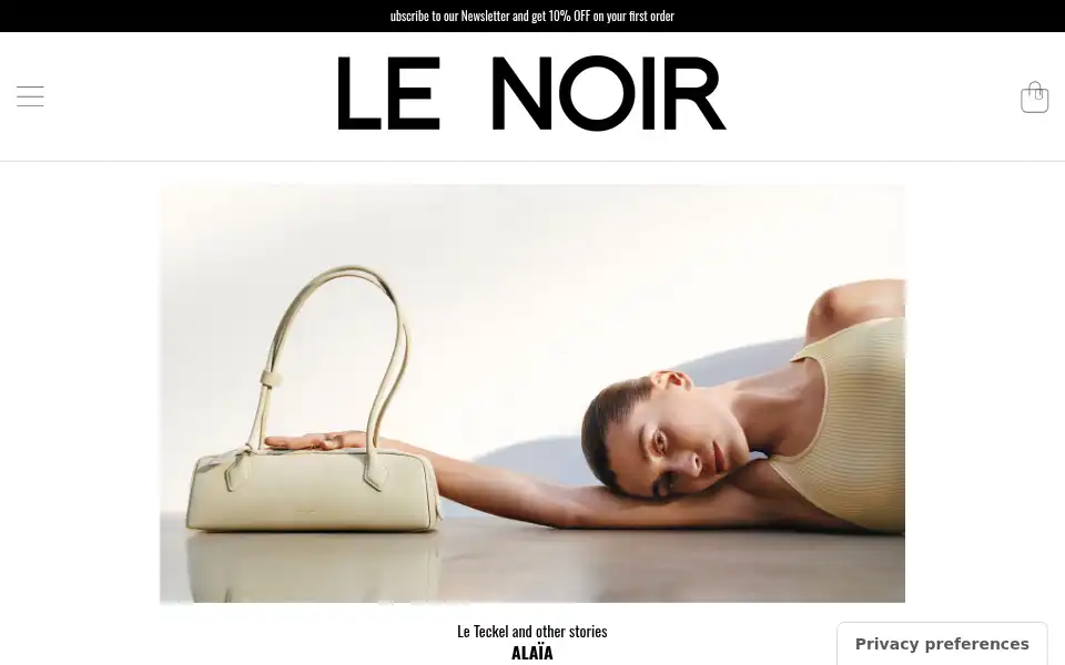 Screenshot of lenoirboutique.com