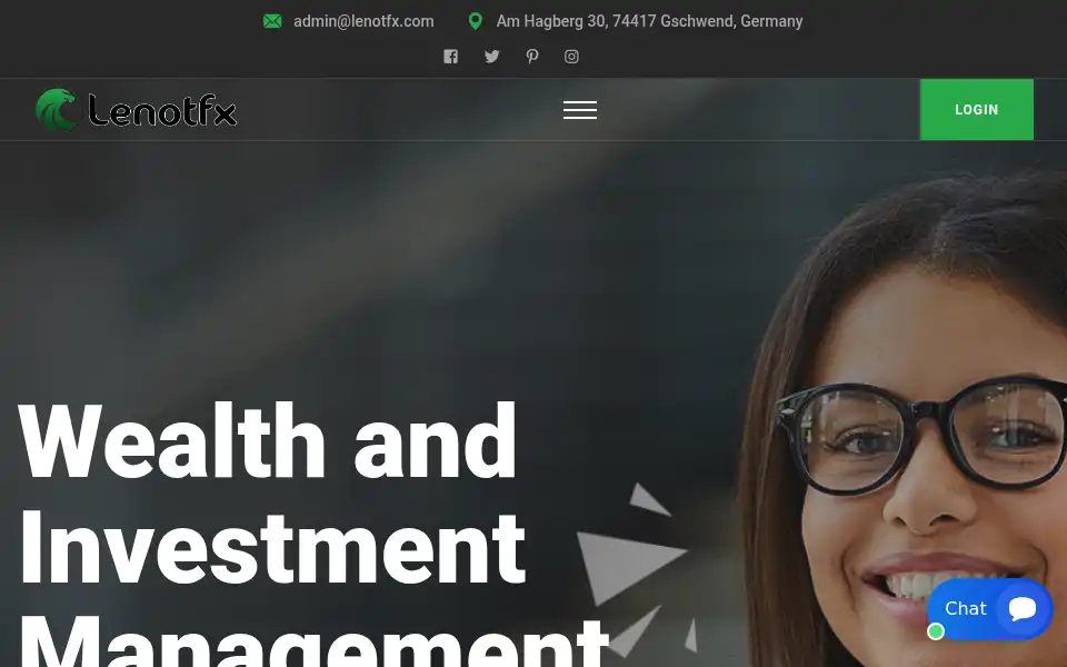 Screenshot of lenotfx.com
