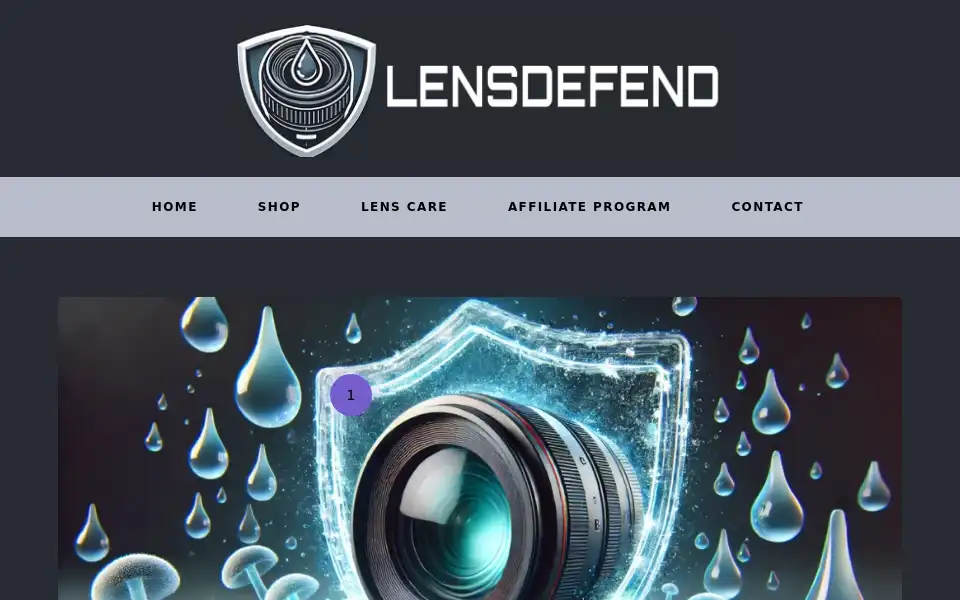 Screenshot of lensdefend.co.uk