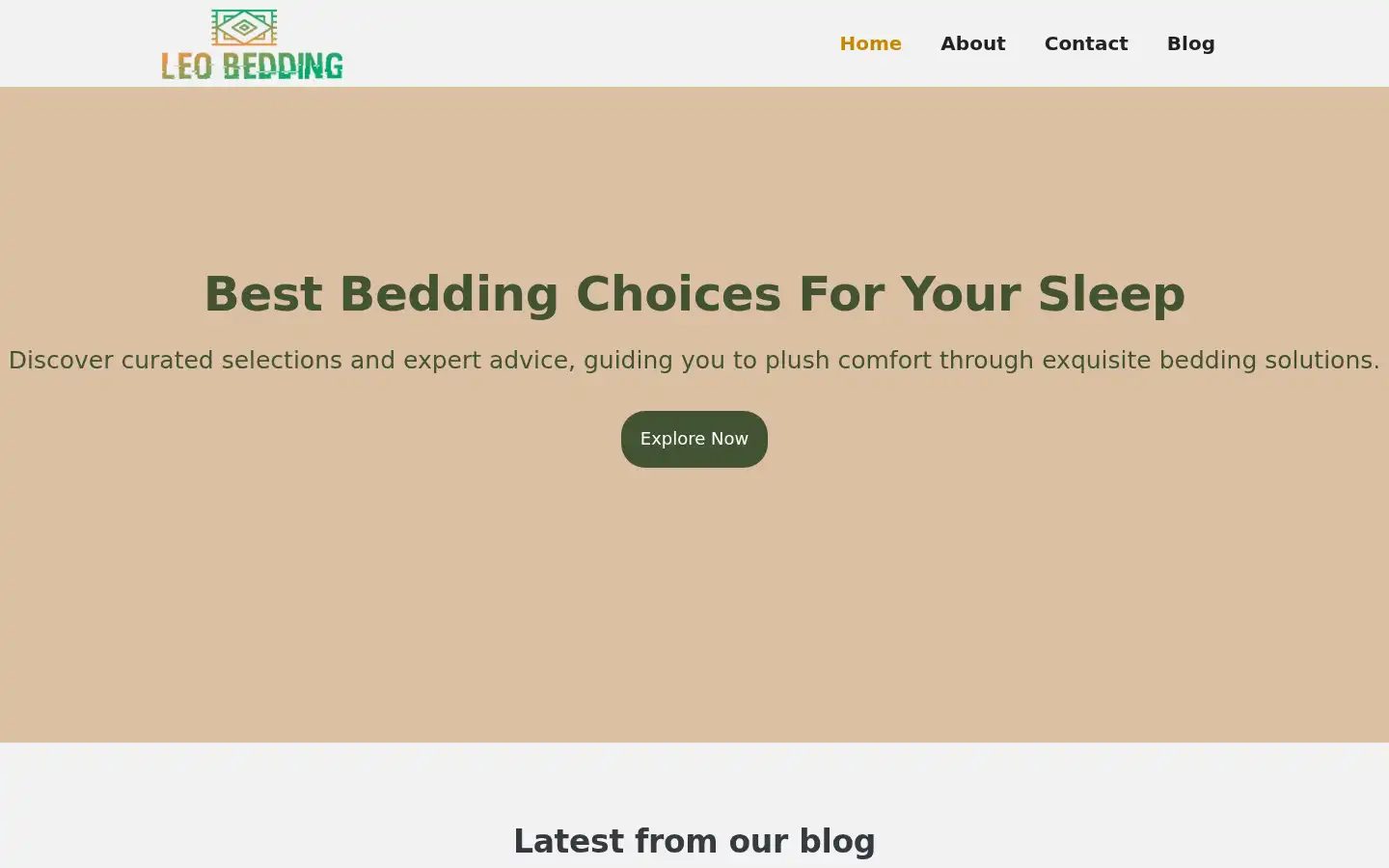 Screenshot of leobedding.com