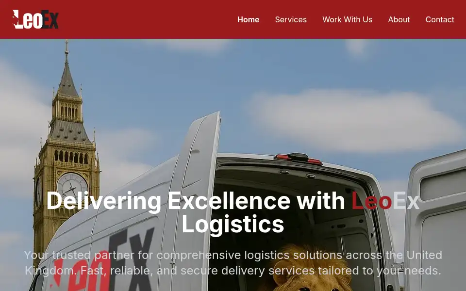 Screenshot of leoex.co.uk