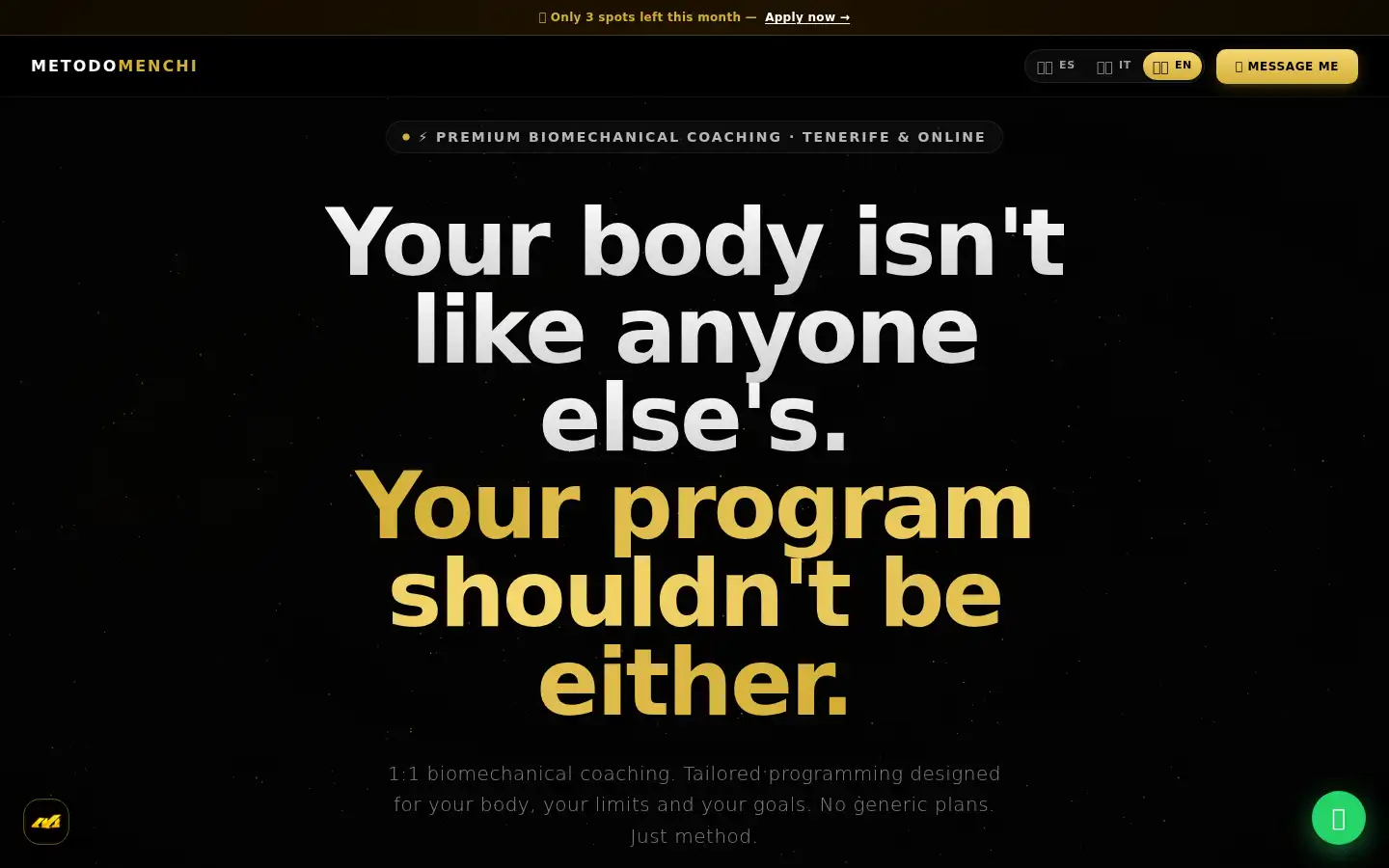 Screenshot of leomenchi.com