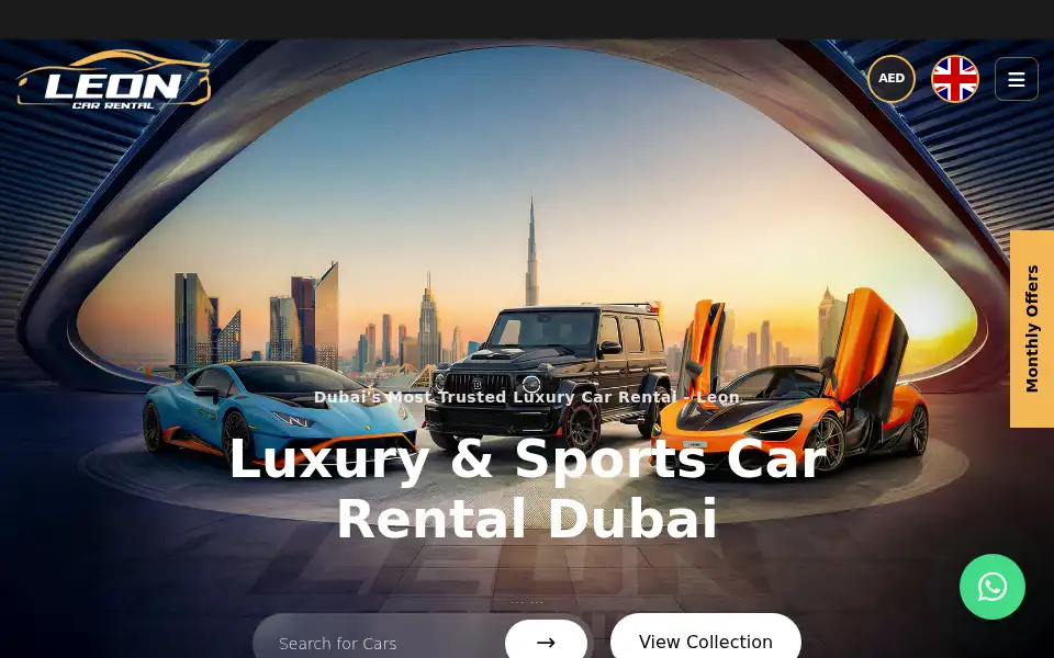 Screenshot of leon-rental.com