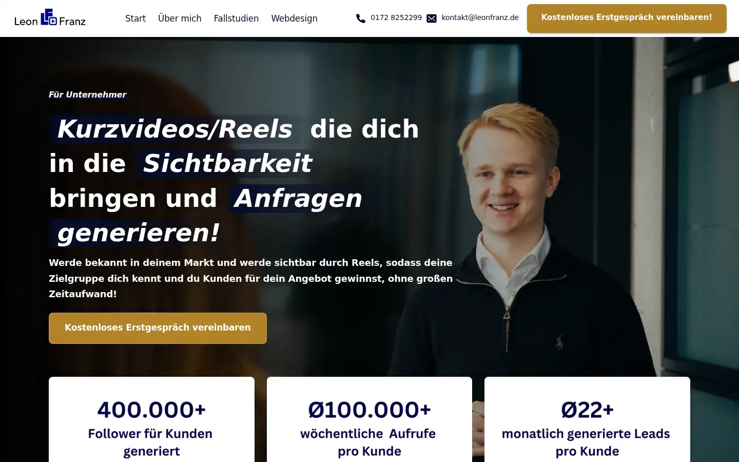 Screenshot of leonfranz.de