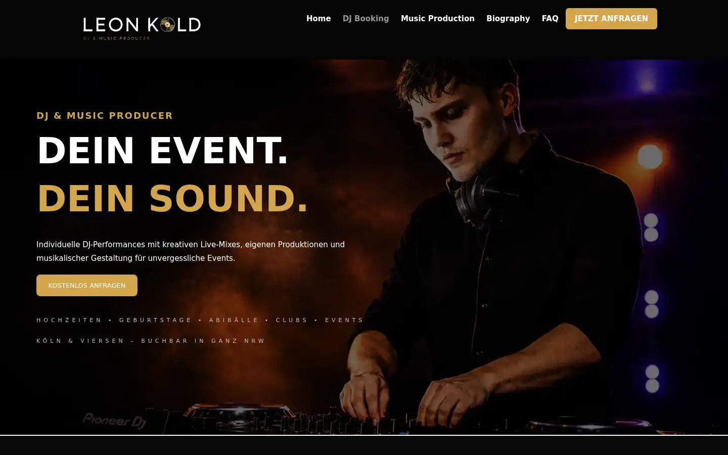 Screenshot of leonkold.com